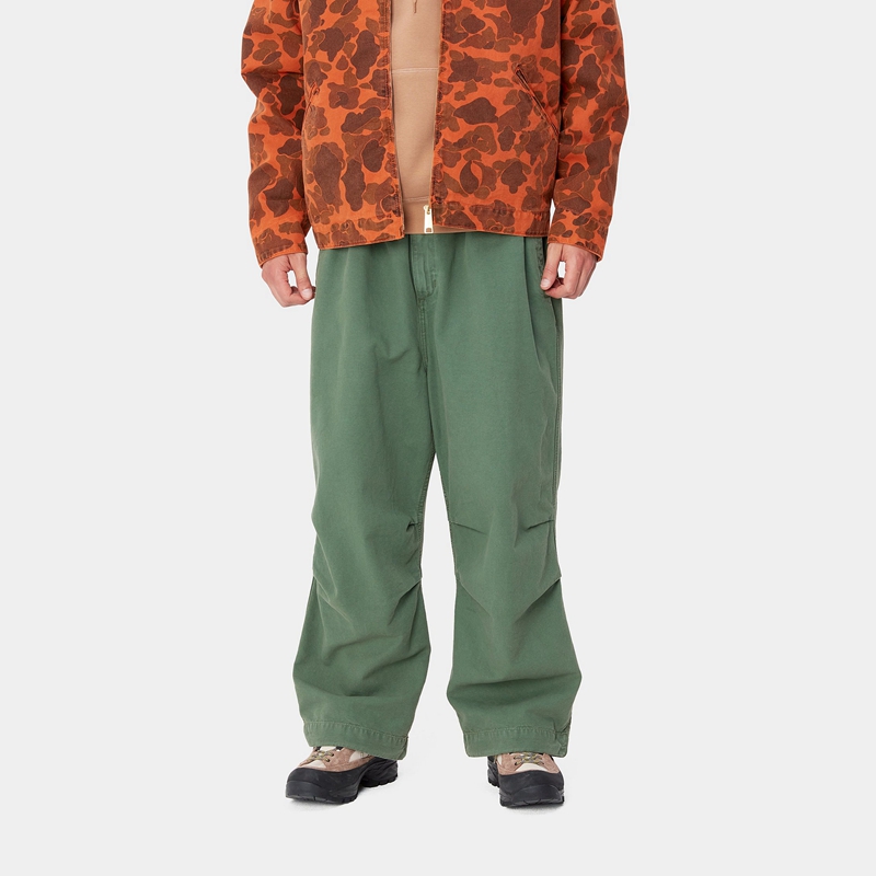 Green Men Carhartt Judd Pants | SXZ-309524