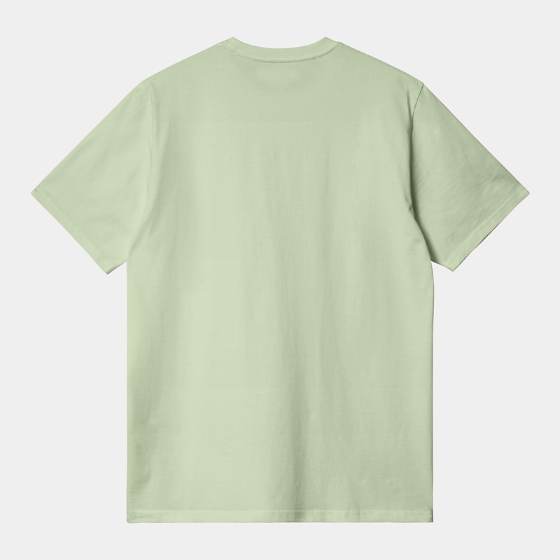 Green Men Carhartt Pocket T-Shirt | OJB-618405