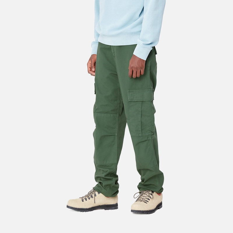 Green Men Carhartt Regular Cargo Pants | YQF-829670