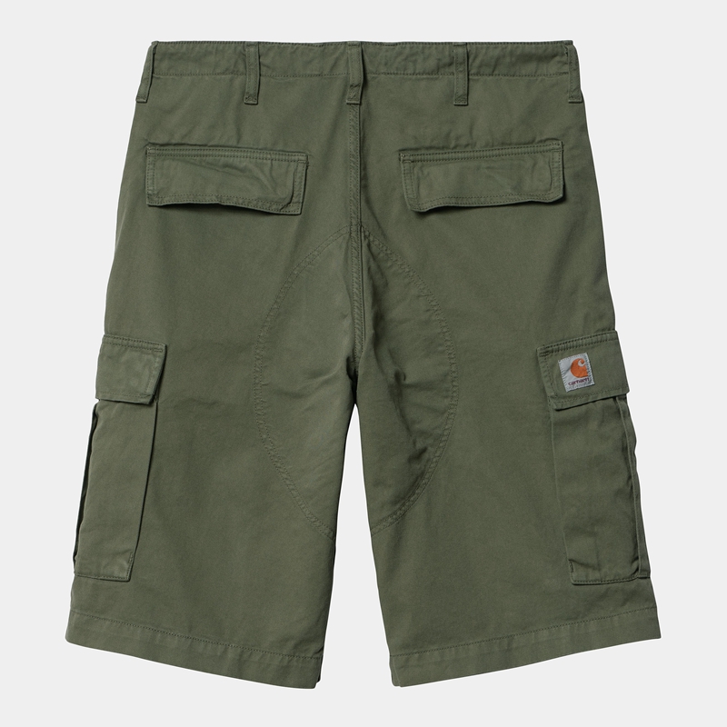 Green Men Carhartt Regular Cargo Shorts | PIL-548620