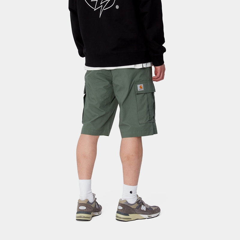 Green Men Carhartt Regular Cargo Shorts | GIL-432169