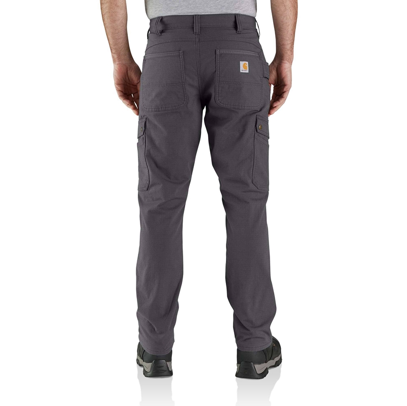 Green Men Carhartt Rugged Flex® Relaxed Fit Ripstop Cargo Fleece-Lined Work Pants | DLU-820534