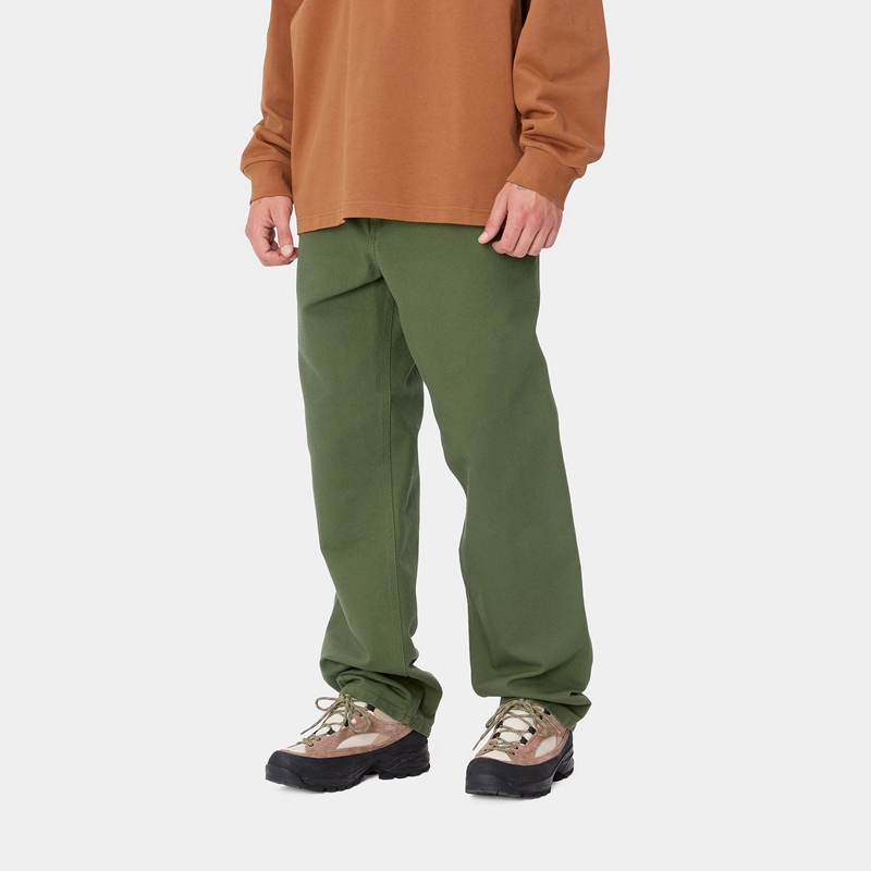 Green Men Carhartt Simple Pants | VJA-953284