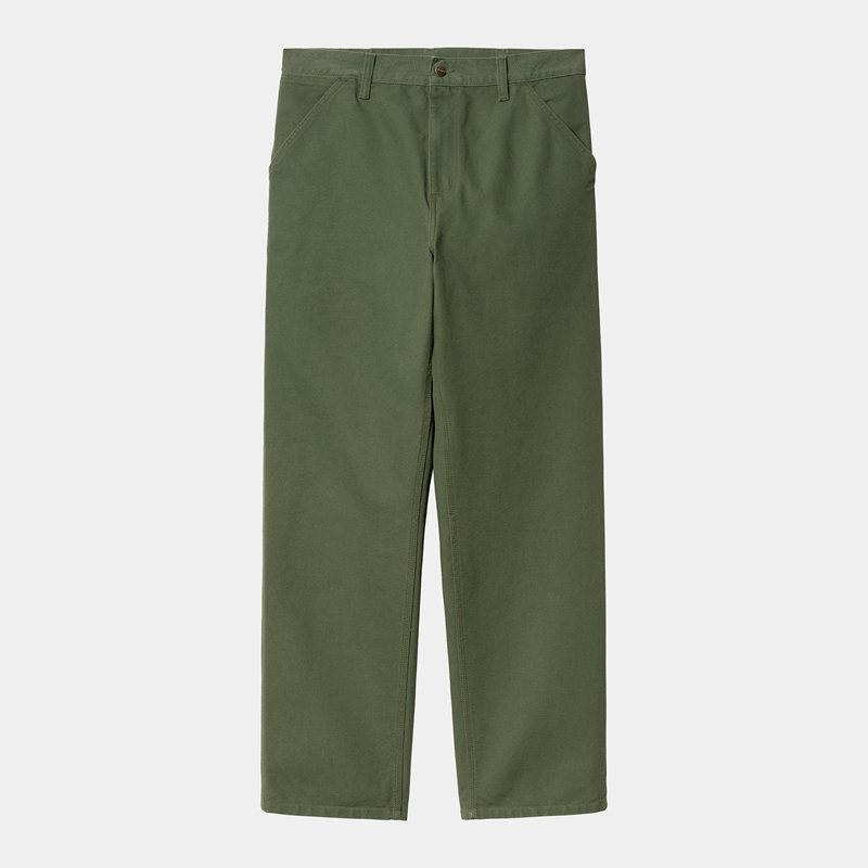 Green Men Carhartt Simple Pants | VJA-953284