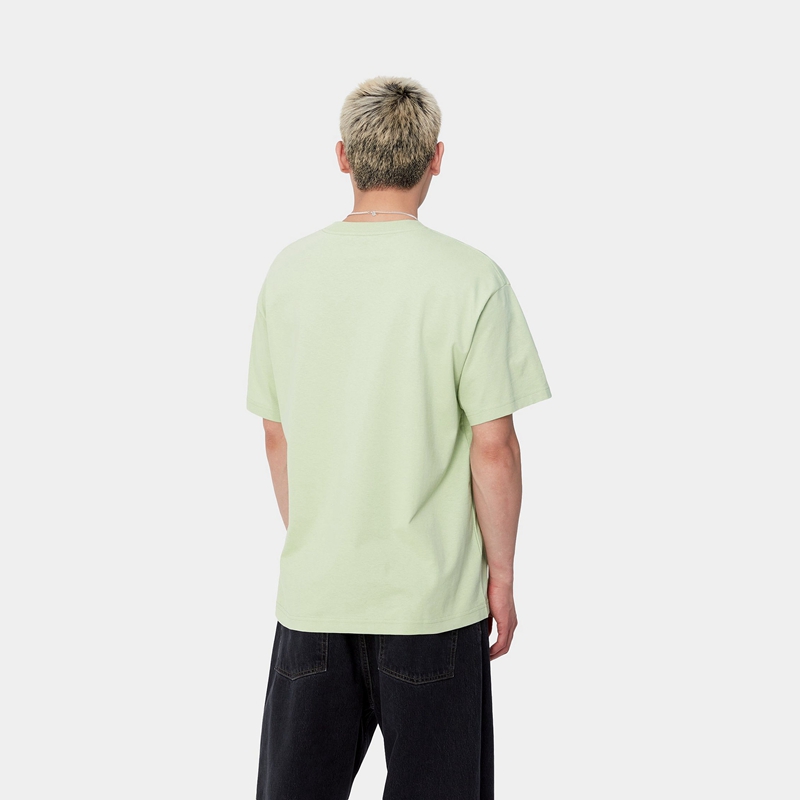 Green Men Carhartt Tyre T-Shirt | SHP-795208