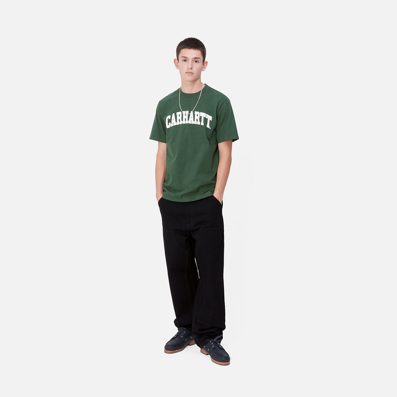 Green Men Carhartt University T-Shirt | EDP-650971