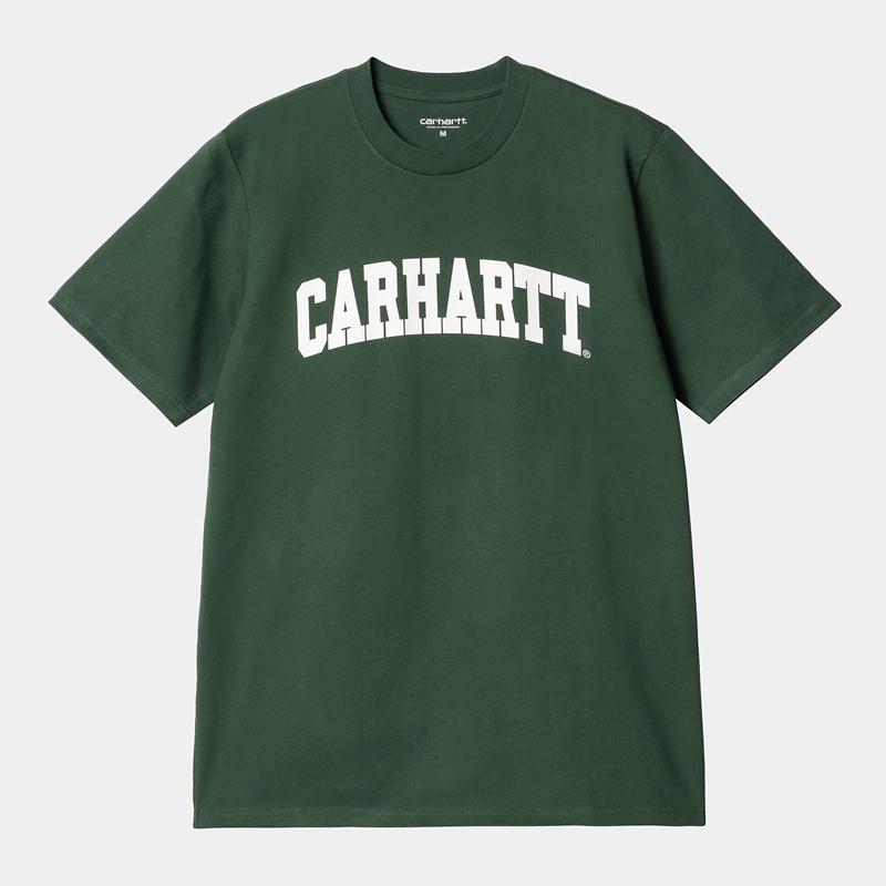 Green Men Carhartt University T-Shirt | EDP-650971