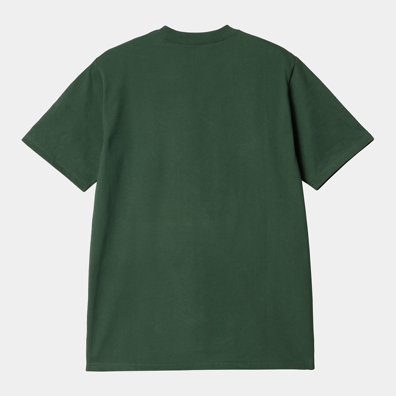 Green Men Carhartt University T-Shirt | EDP-650971