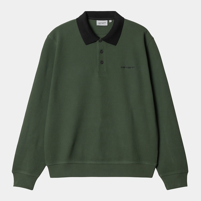 Green Men Carhartt Vance Rugby Shirts | EMP-978251