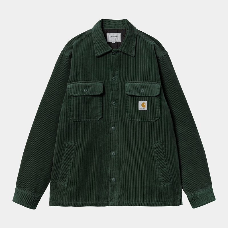 Green Men Carhartt Whitsome Shirt Jackets | KCJ-517368