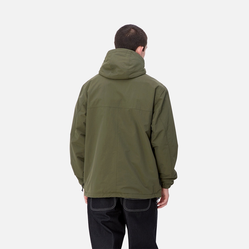 Green Men Carhartt Windbreaker Pullover | DEW-632958