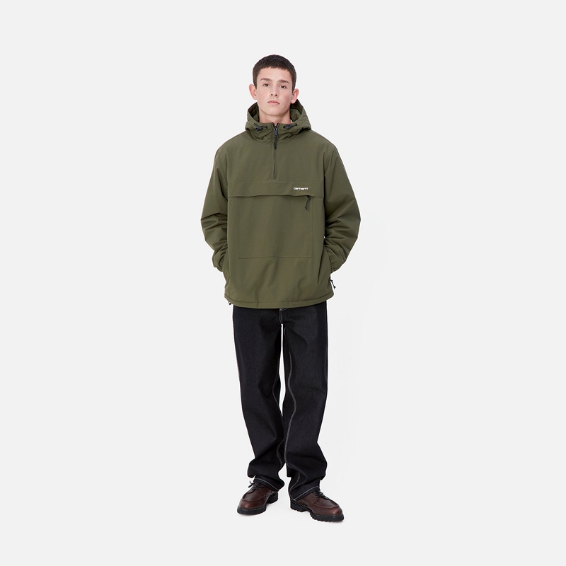 Green Men Carhartt Windbreaker Pullover | DEW-632958