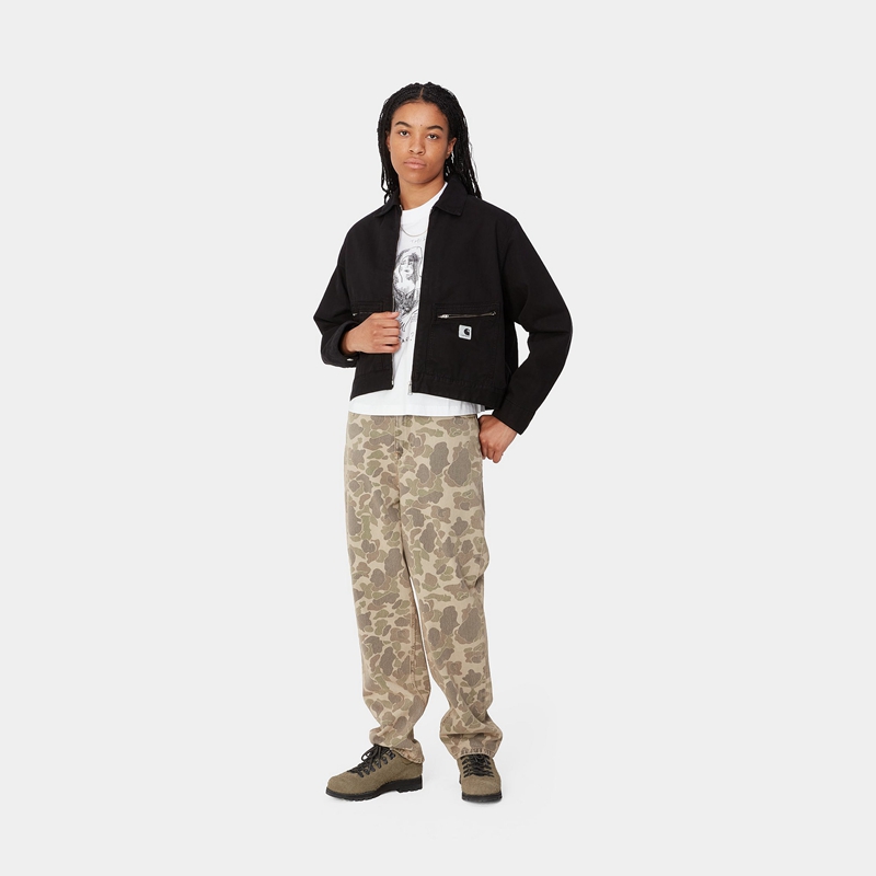 Green Women Carhartt Duck Orell Pants | KZT-865140