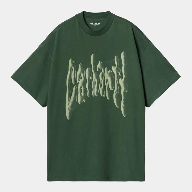 Green Women Carhartt Goo T-Shirt | OLS-513278