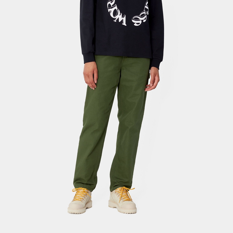 Green Women Carhartt Pierce Pants | YZS-589374