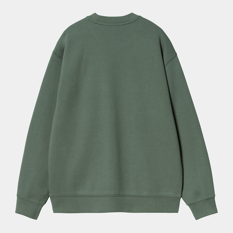 Green Women Carhartt W' Sweatshirt | BSU-034967