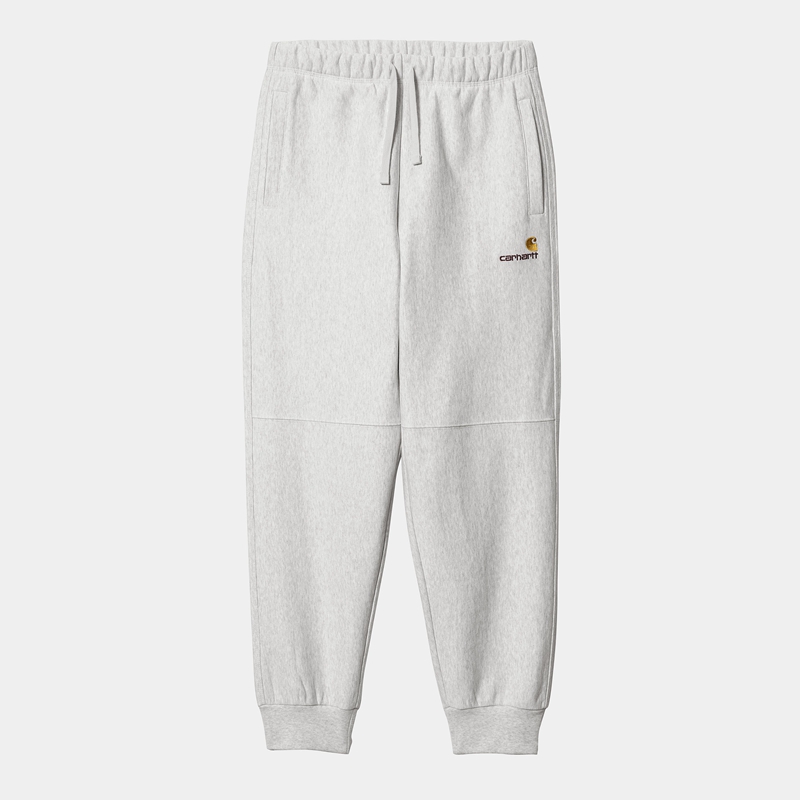 Grey Men Carhartt American Script Jogging Pants | CHJ-329504