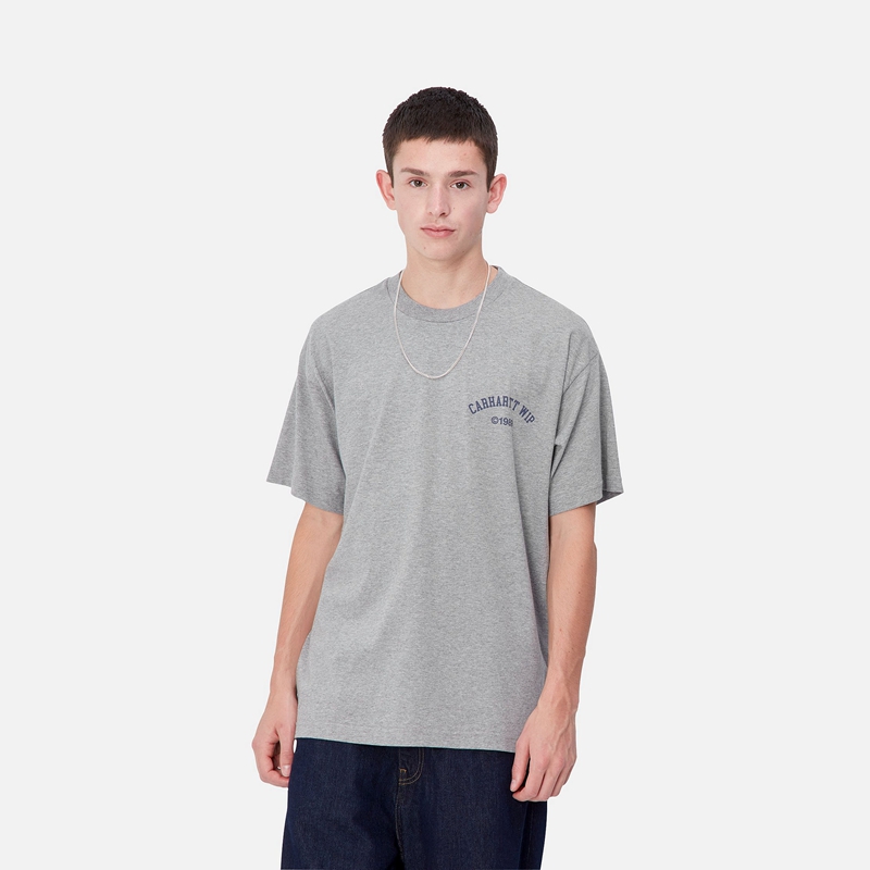 Grey Men Carhartt Archivo T-Shirt | YGM-827059