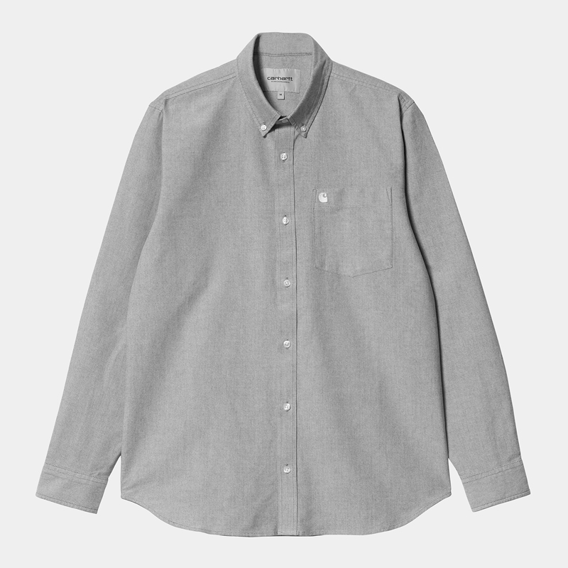 Grey Men Carhartt C-Logo Shirts | CGV-507641