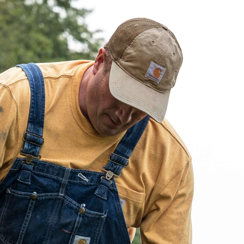 Grey Men Carhartt Canvas Mesh-Back Hats | NRG-127036