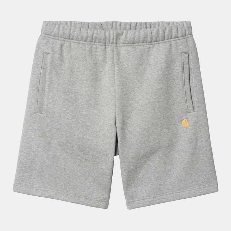 Grey Men Carhartt Chase Shorts | QYF-795602