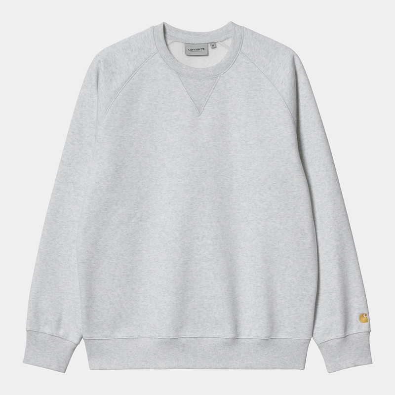 Grey Men Carhartt Chase Sweatshirt | CFL-579138