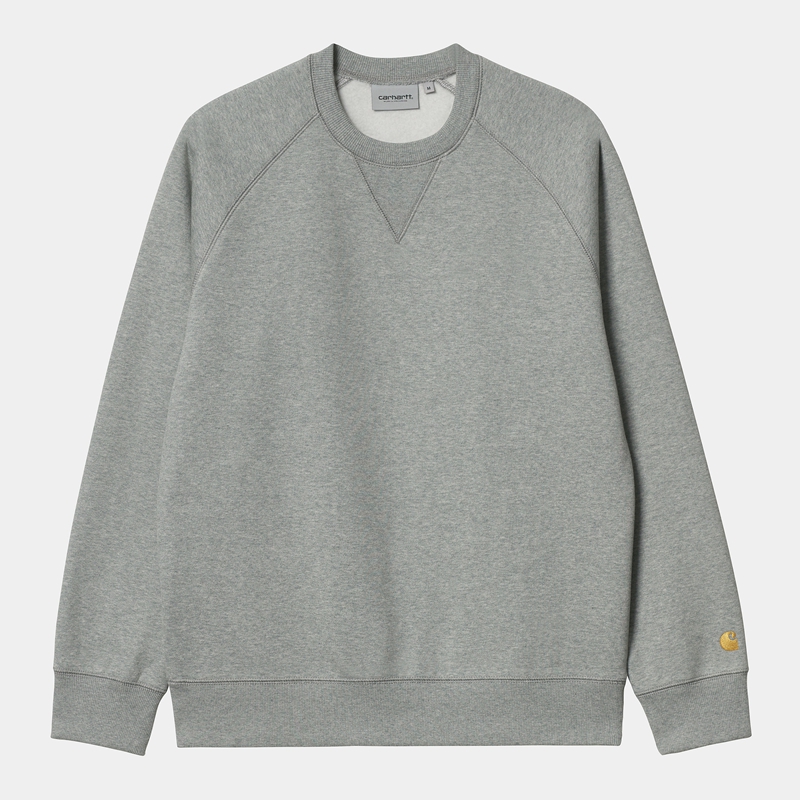 Grey Men Carhartt Chase Sweatshirt | JYX-368542