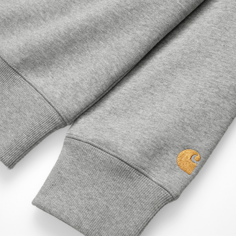 Grey Men Carhartt Chase Sweatshirt | JYX-368542