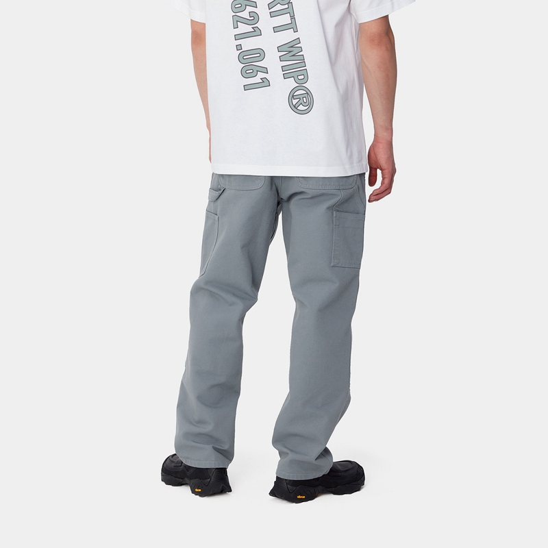 Grey Men Carhartt Double Knee Pants | YLG-120458