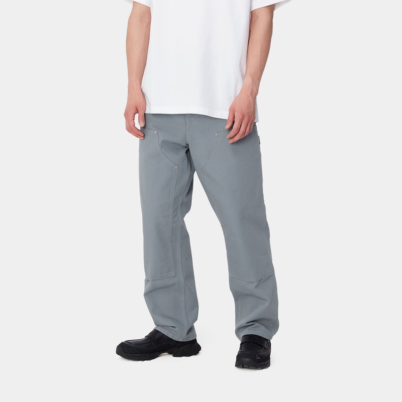 Grey Men Carhartt Double Knee Pants | YLG-120458