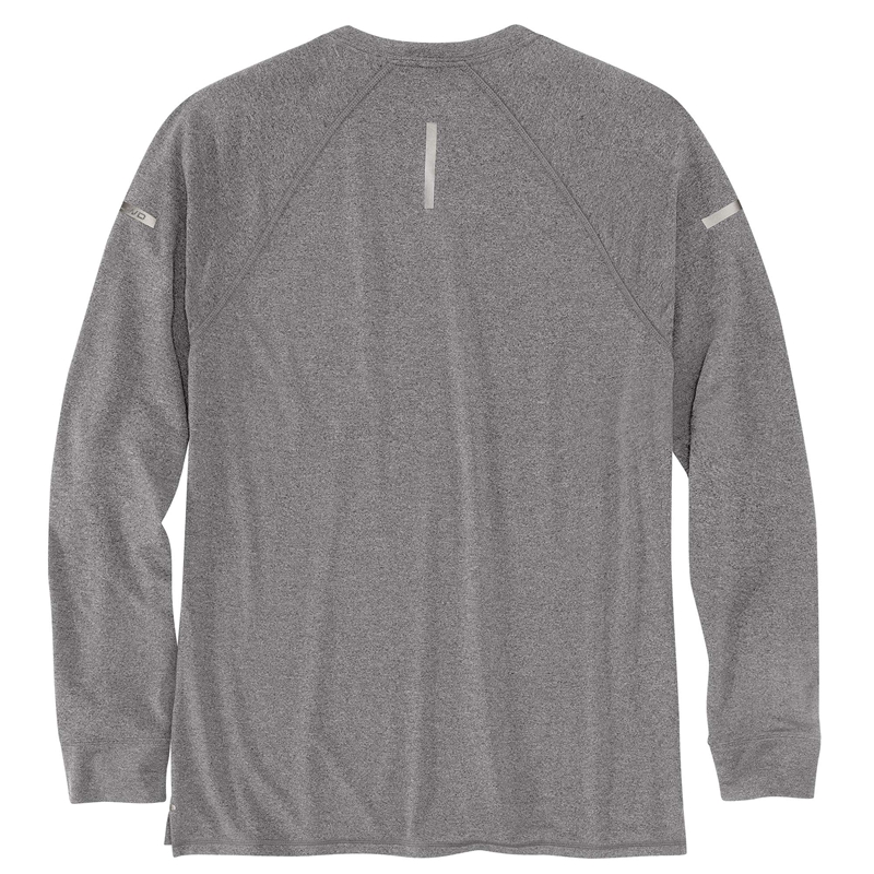 Grey Men Carhartt Force® Long-Sleeve Midweight T-Shirt | IMT-981520