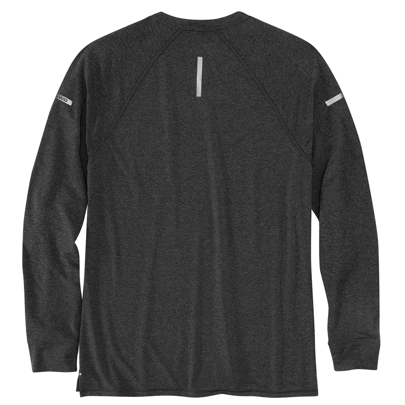 Grey Men Carhartt Force® Long-Sleeve Midweight T-Shirt | IMT-981520