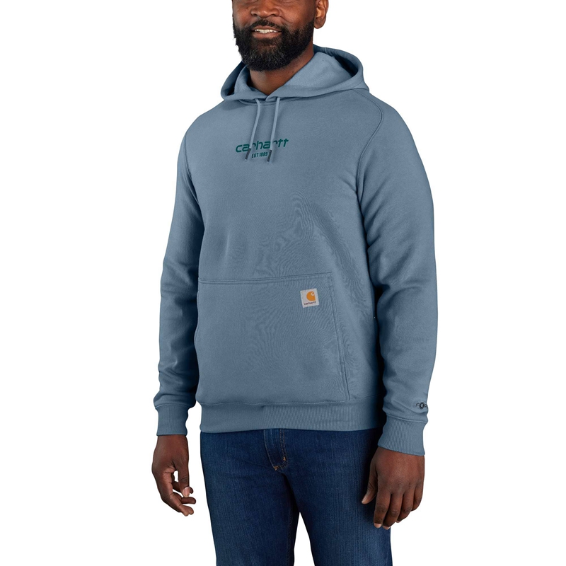 Grey Men Carhartt Force® Relaxed Fit Lightweight LogoGraphic Sweatshirt | ZNB-205837