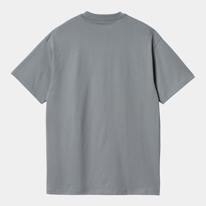 Grey Men Carhartt Graphic Works T-Shirt | QNZ-731690