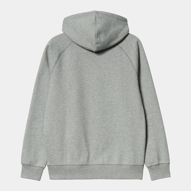 Grey Men Carhartt Hooded Chase Hoodie | BPT-639750