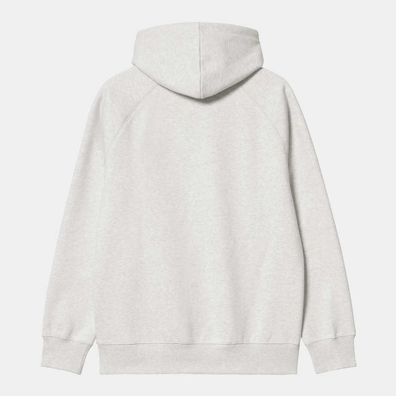 Grey Men Carhartt Hooded Chase Hoodie | XLS-865427