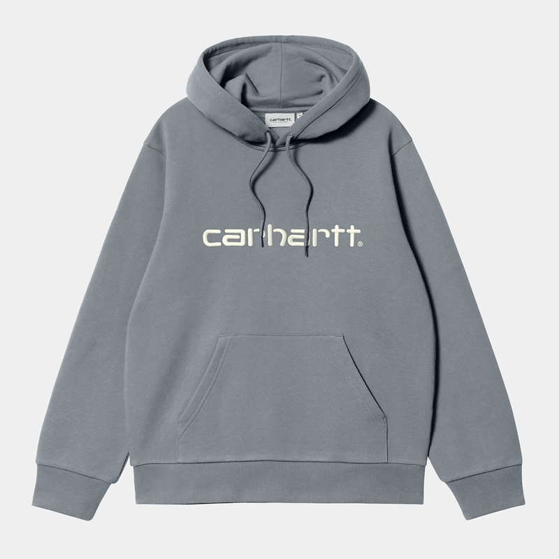 Grey Men Carhartt Hooded Hoodie | BVD-461528