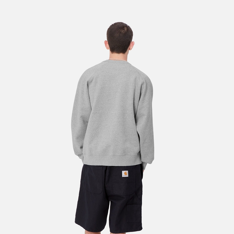 Grey Men Carhartt Lazy Duck Academy Sweatshirt | HCM-042183