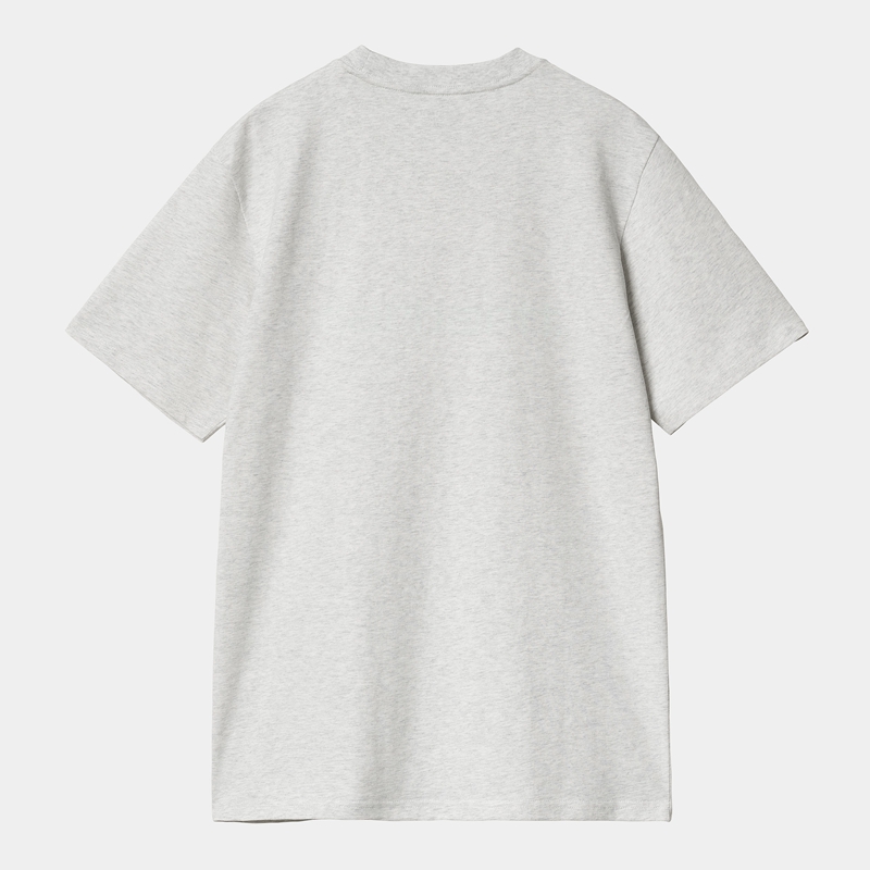 Grey Men Carhartt Script T-Shirt | AVR-047513