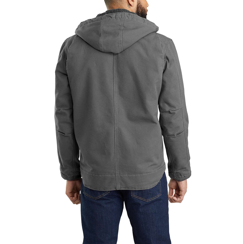 Grey Men Carhartt Sherpa-Lined Utility Jackets | ZVJ-325461