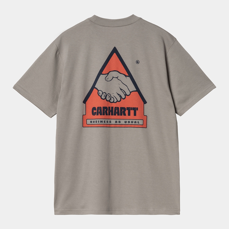 Grey Men Carhartt Trade T-Shirt | SKI-413825