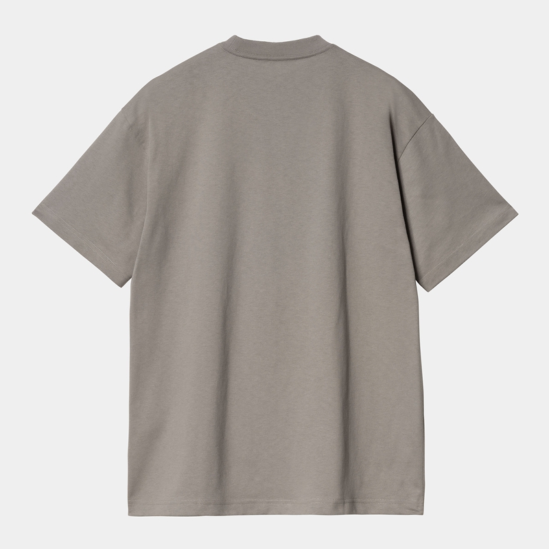 Grey Men Carhartt Yute T-Shirt | ZVE-876432