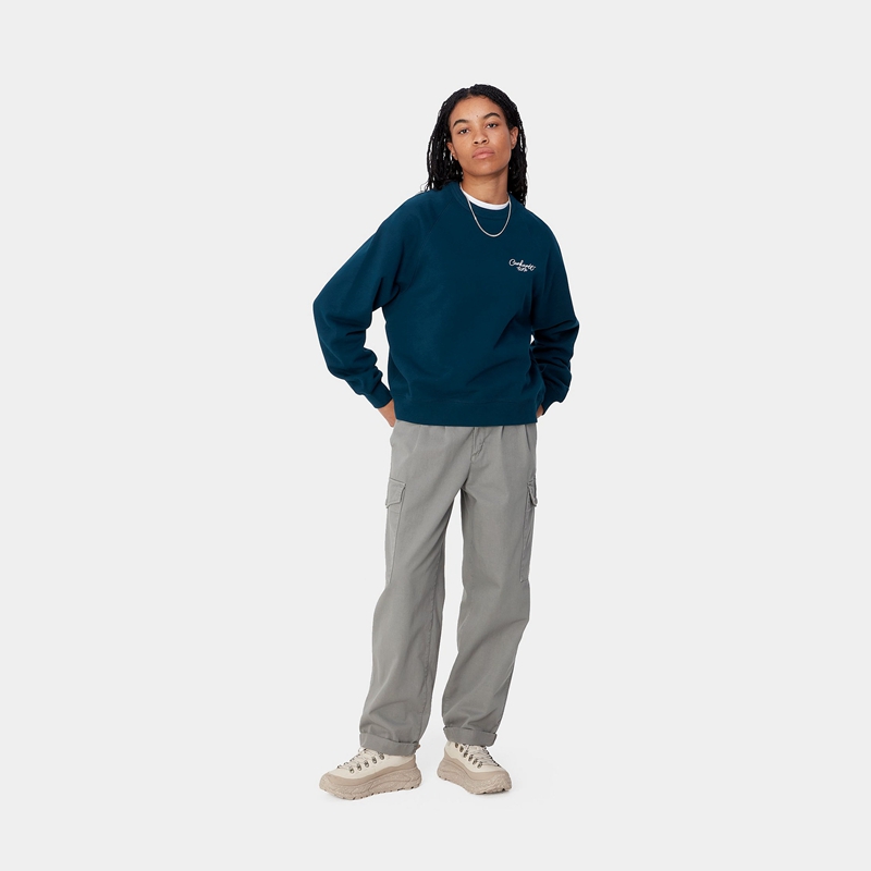 Grey Women Carhartt Collins Pants | MPK-092475