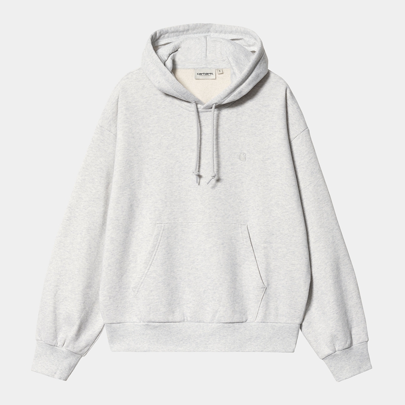 Grey Women Carhartt Hooded Casey Hoodie | QME-702983