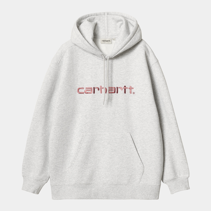 Grey Women Carhartt Hooded Sweatshirt | NOU-841035