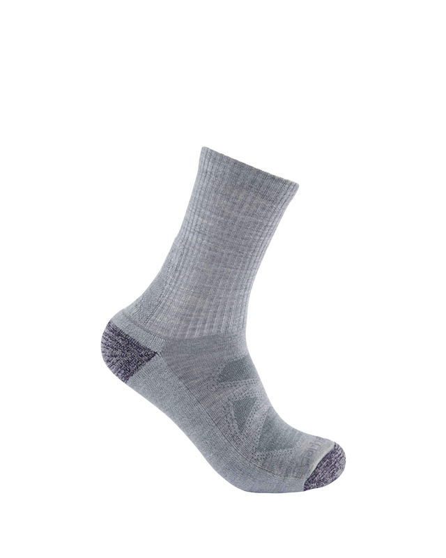 Grey Women Carhartt Midweight Merino Wool Blend Crew Socks | API-520491