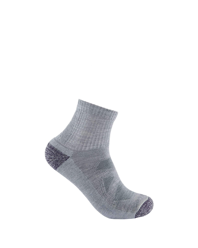 Grey Women Carhartt Midweight Merino Wool Blend Quarter Socks | MXO-321698