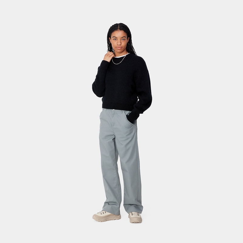 Grey Women Carhartt Simple Pants | VNX-370542