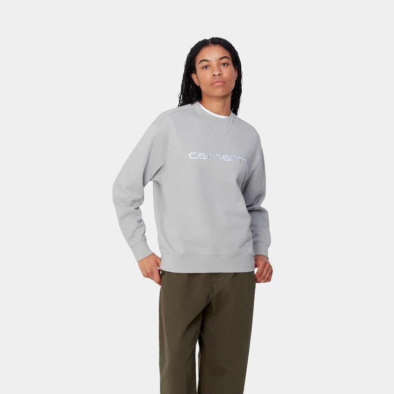 Grey Women Carhartt W\' Sweatshirt | YNC-940865