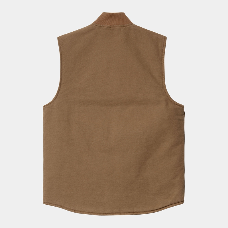 Khaki Men Carhartt Classic Vest | IYZ-792054